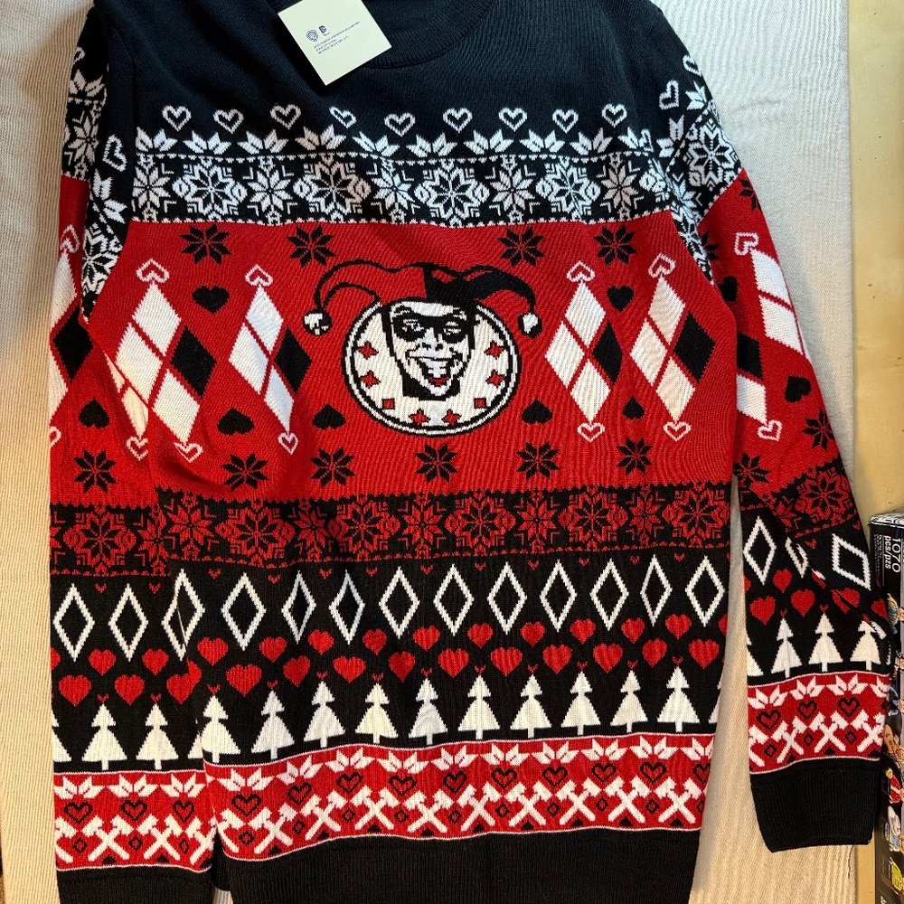 Harley Quinn Ugly Holiday Sweater for Women - XL